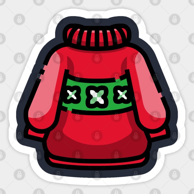 My Ugly Christmas Sweater Sticker by Feminist Foodie